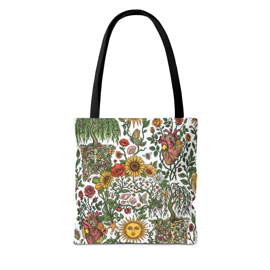 Sunny Anatomical Floral Fantasy Garden Eco Shopper Tote Bag