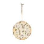 Field Guide Vintage Botanical Round Wood Sign