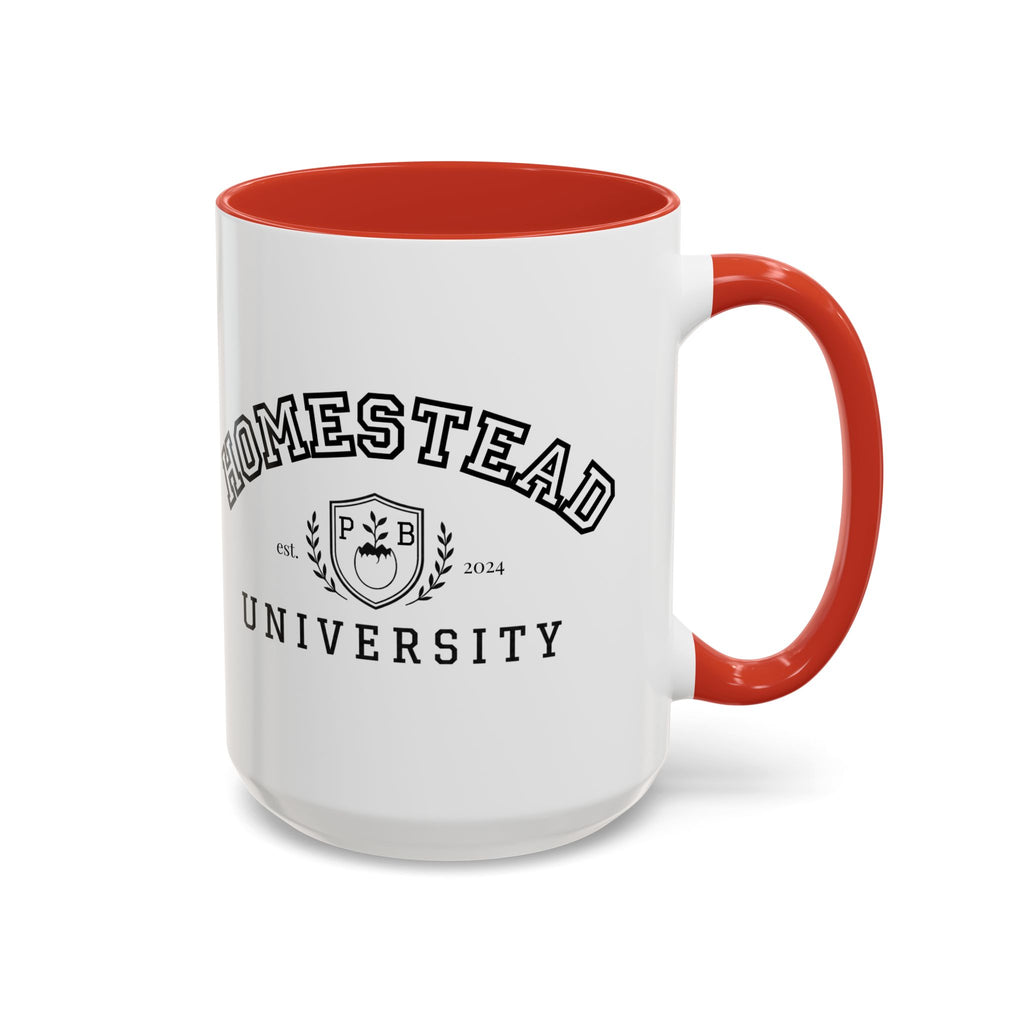 Homestead University Crest Accent Mug