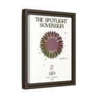 Leo The Spotlight Sovereign Sunflower Framed Matte Canvas