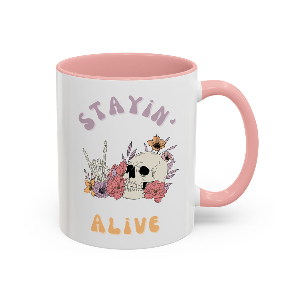 Stayin' Alive Ceramic Accent Mug