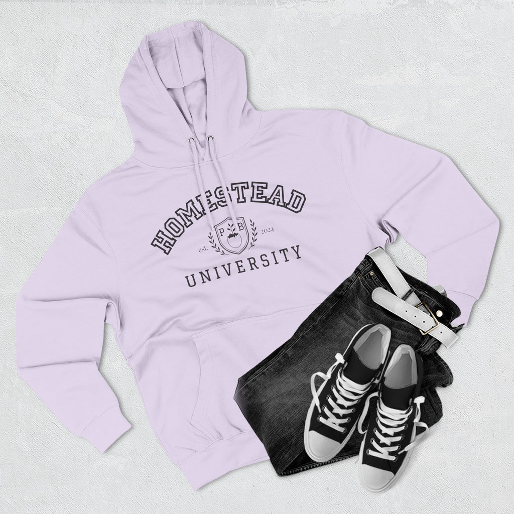 Homestead University Hoodie — Cozy Collegiate Fleece Pullover