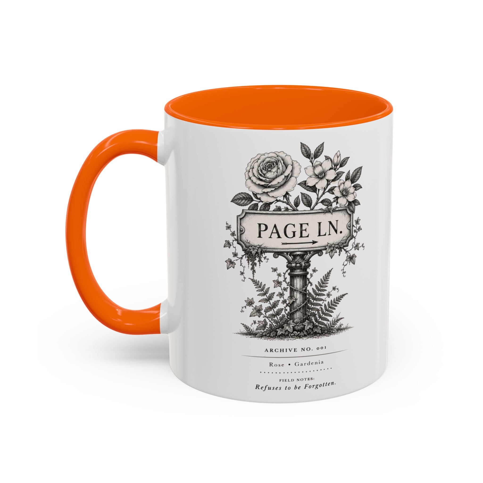 PAGE LN Vintage Floral Accent Mug