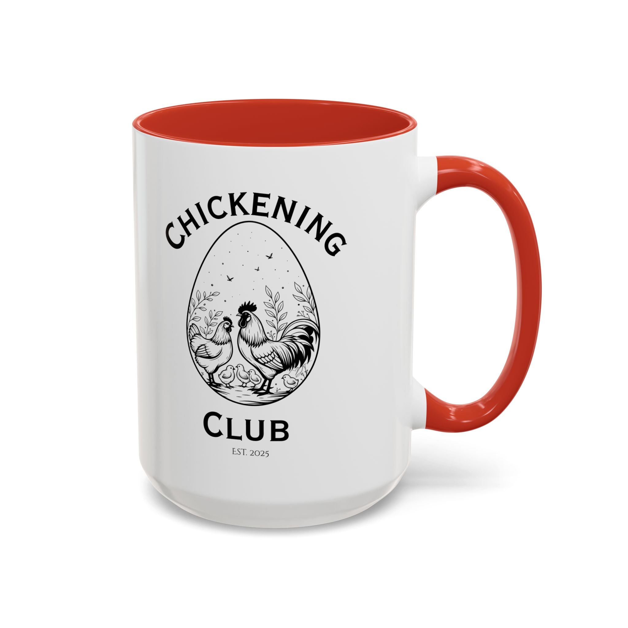 Chickening Club Ceramic Accent Mug: Your Morning Ritual, Elevated
