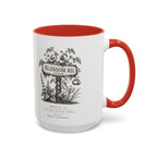 BLOSSOM RD Vintage Botanical Ceramic Accent Mug