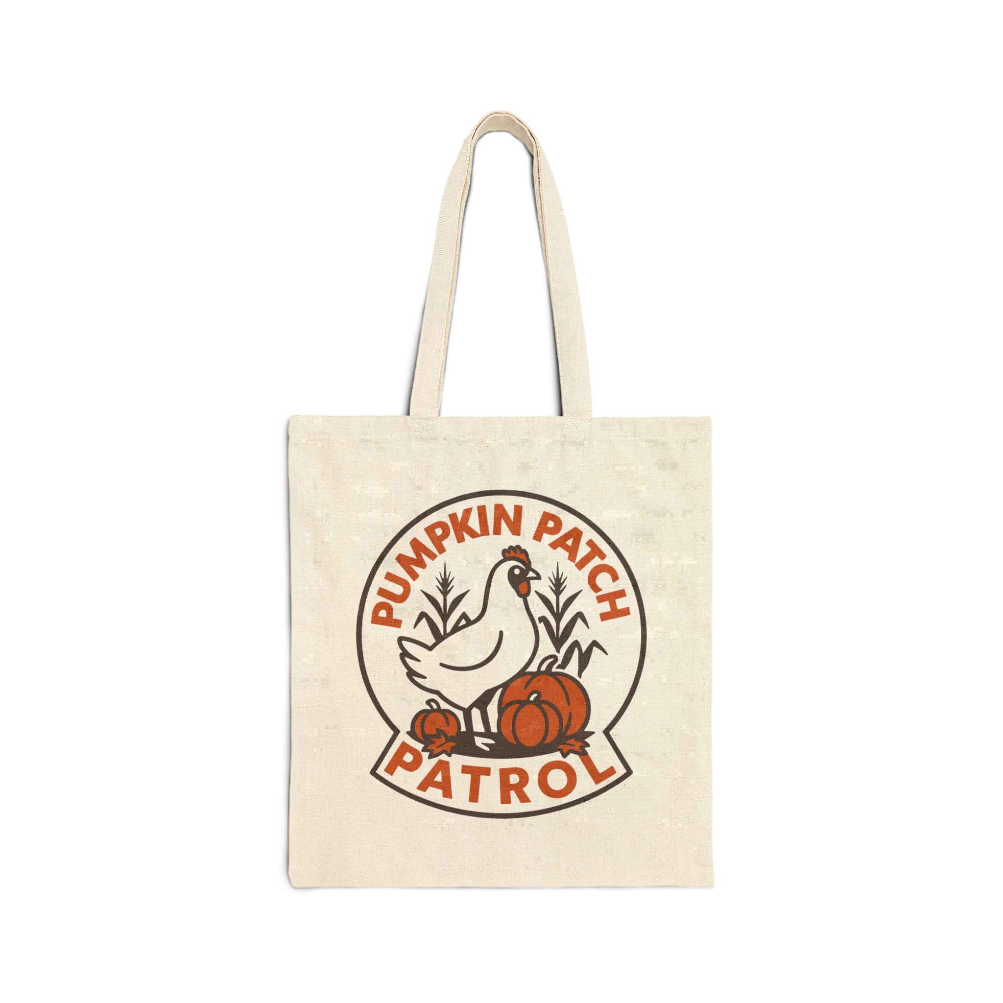 Pumpkin Patch Patrol Cotton Canvas Tote Bag