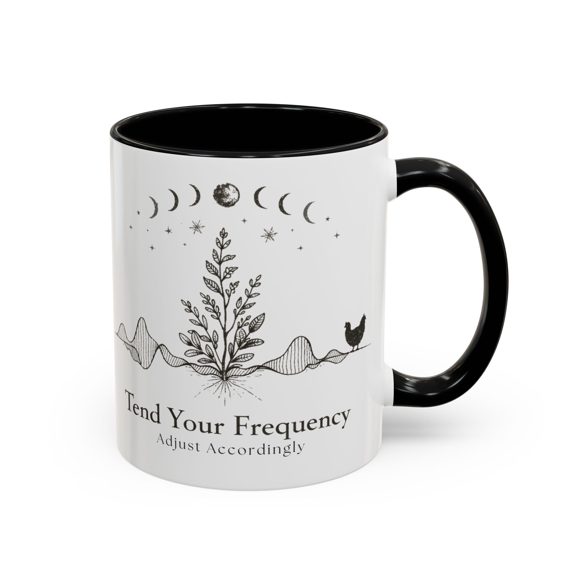 Tend Your Frequency:Adjust Accordingly Accent Coffee Mug