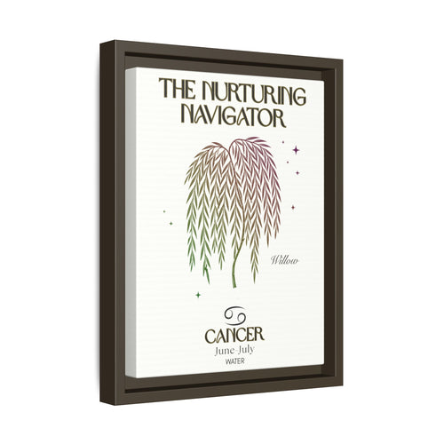 Cancer The Nurturing Navigator Willow Framed Matte Canvas