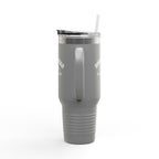 Homestead University 40oz Insulated Travel Mug – Large Stainless Tumbler with Straw