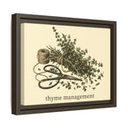 Thyme Management Kitchen Herb Framed Canvas Wall Art