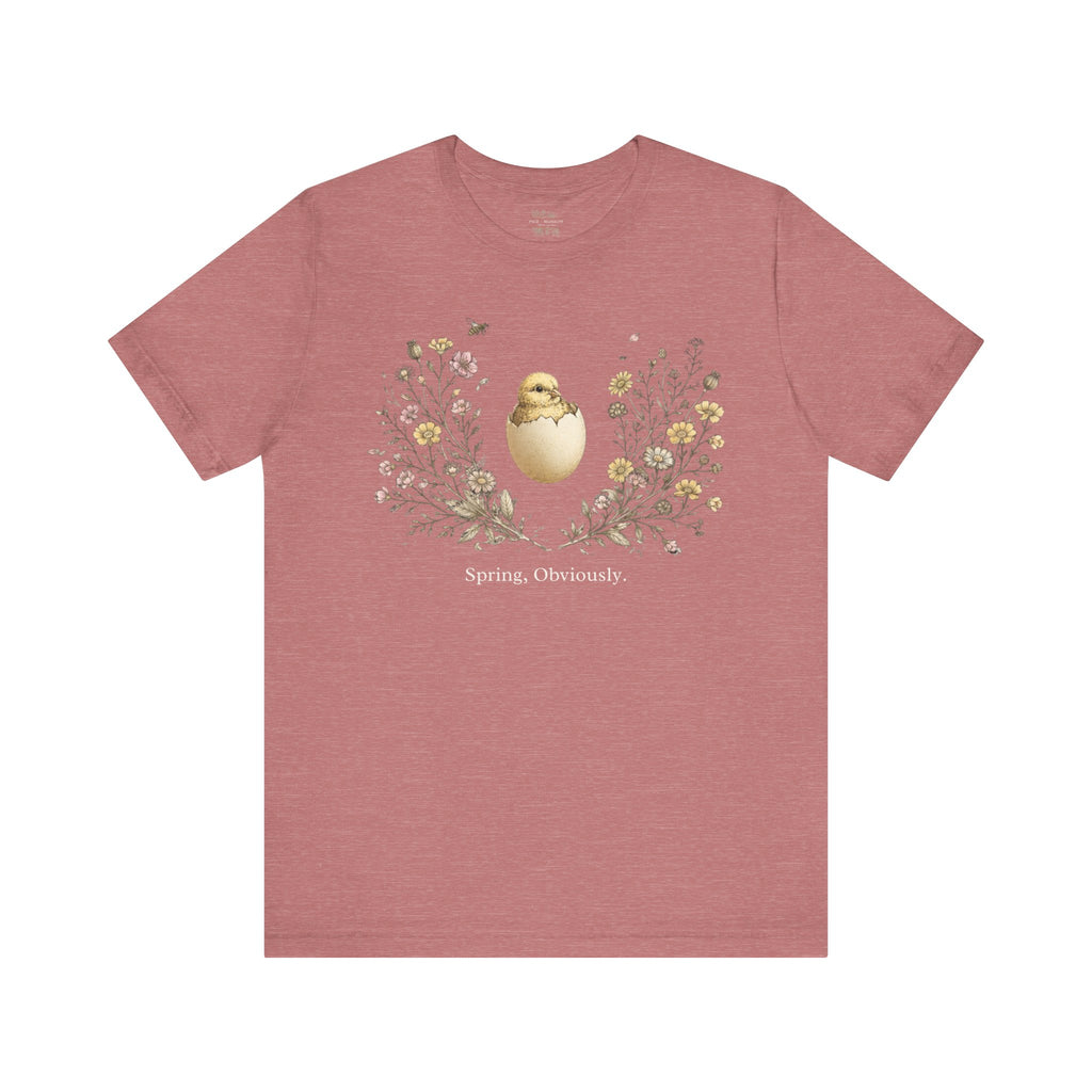 Spring Obviously Botanical Cracked Egg Graphic Tee