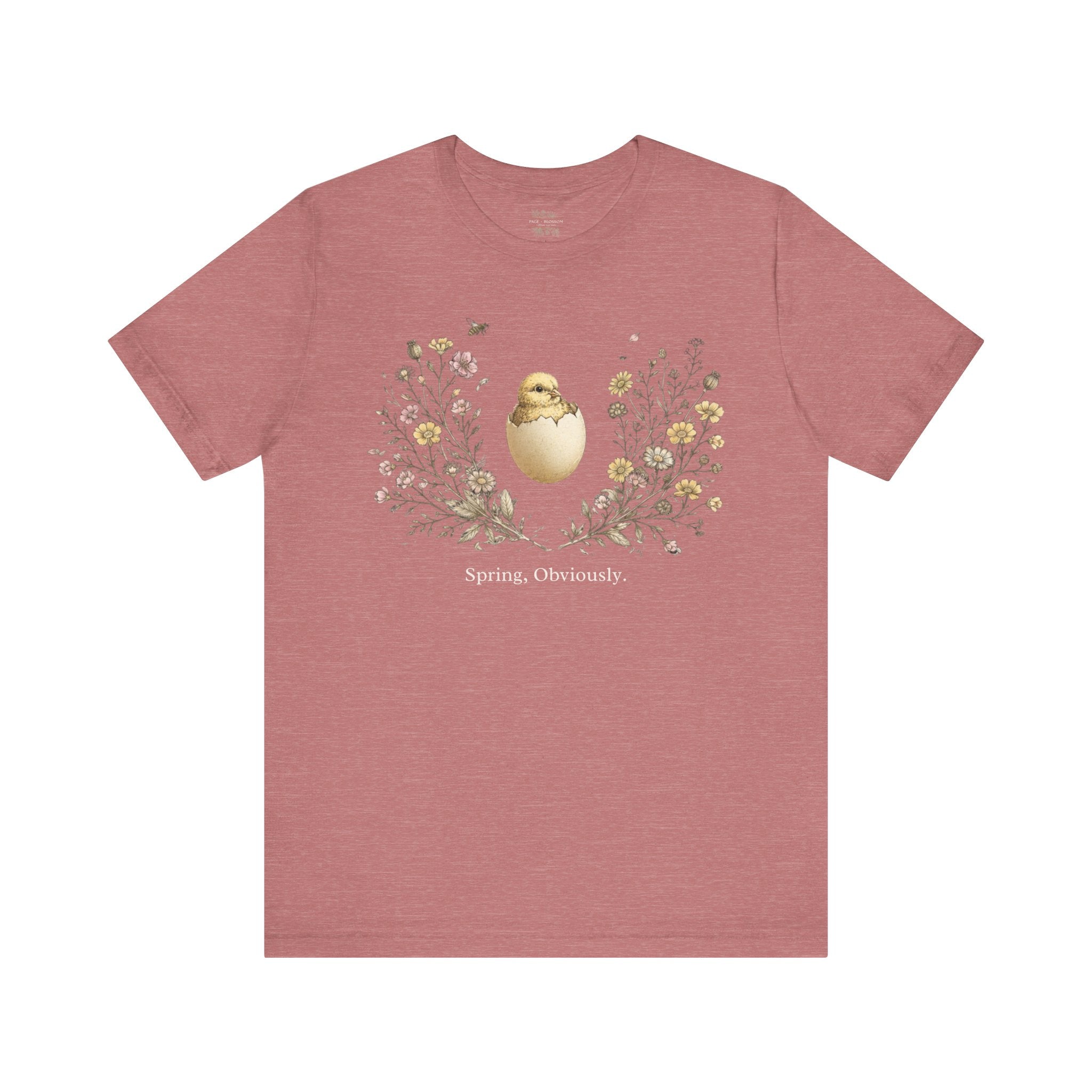 Spring Obviously Botanical Cracked Egg Graphic Tee