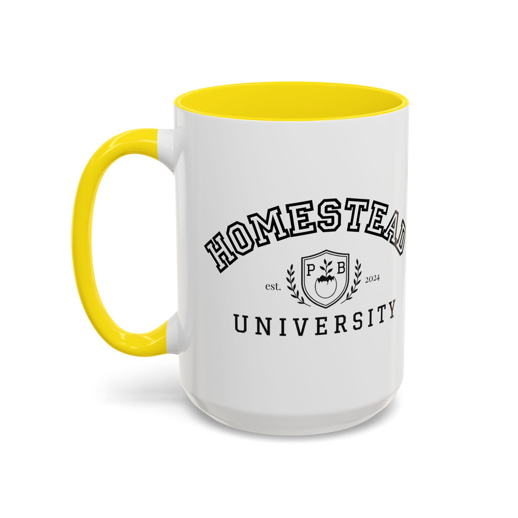 Homestead University Crest Accent Mug