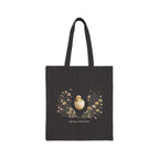 Spring Obviously Chick Floral Tote — Cotton Canvas Grocery & Market Bag
