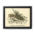 Thyme Management Kitchen Herb Framed Canvas Wall Art