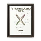 Gemini The High-Frequency Hybrid Lavender Framed Matte Canvas