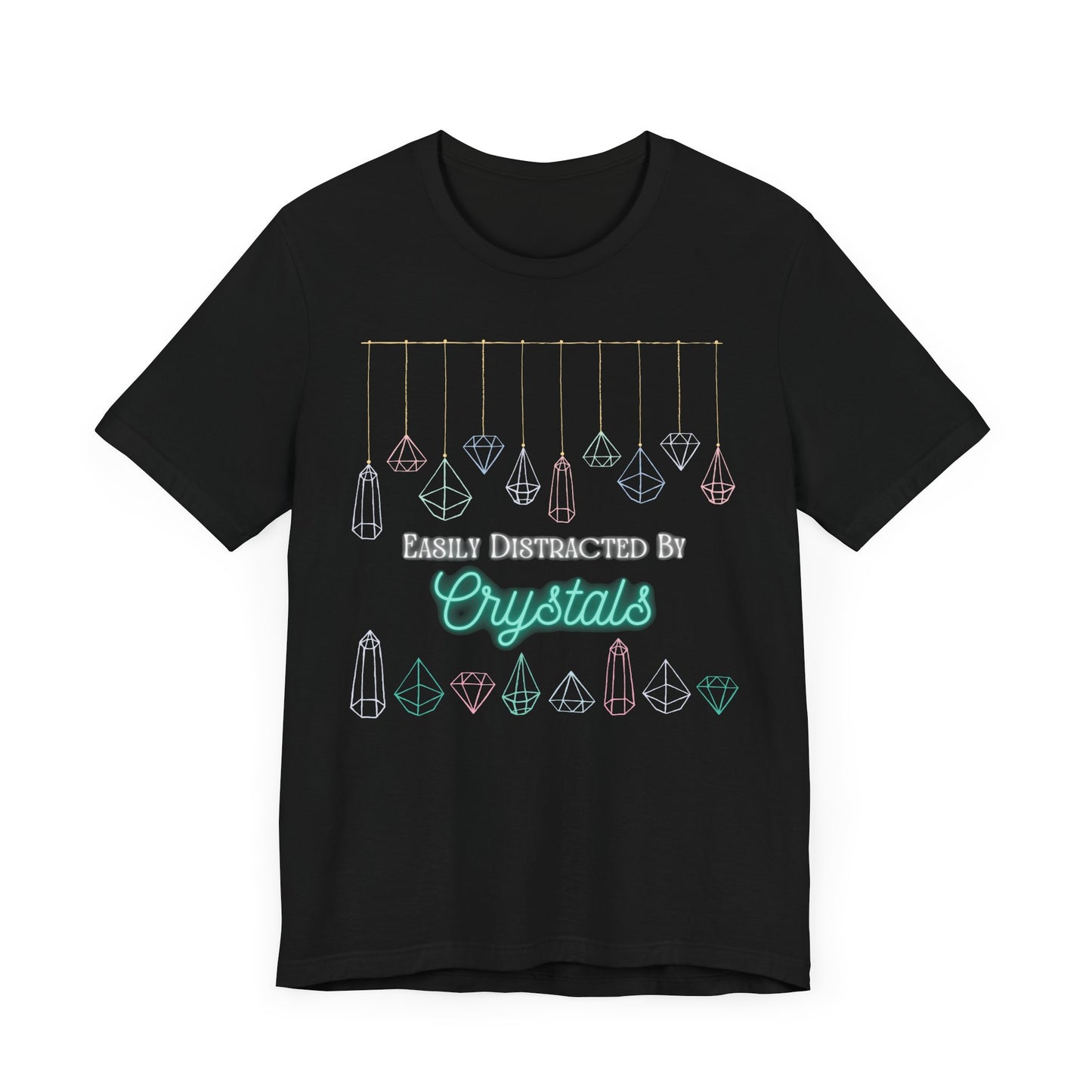 Distracted by Crystals Unisex Jersey Short Sleeve T-shirt