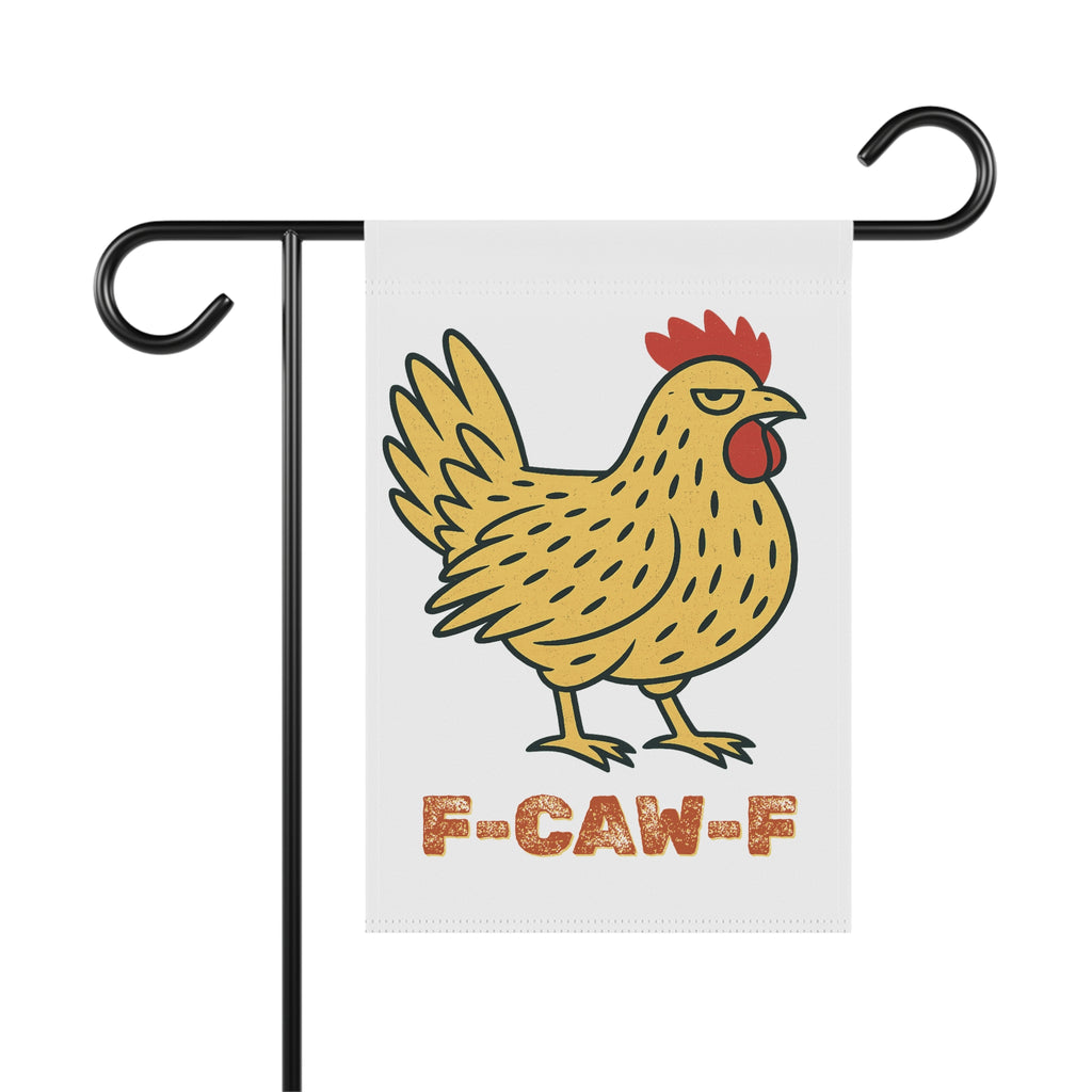 F-CAW-F Yard Chicken Garden Banner