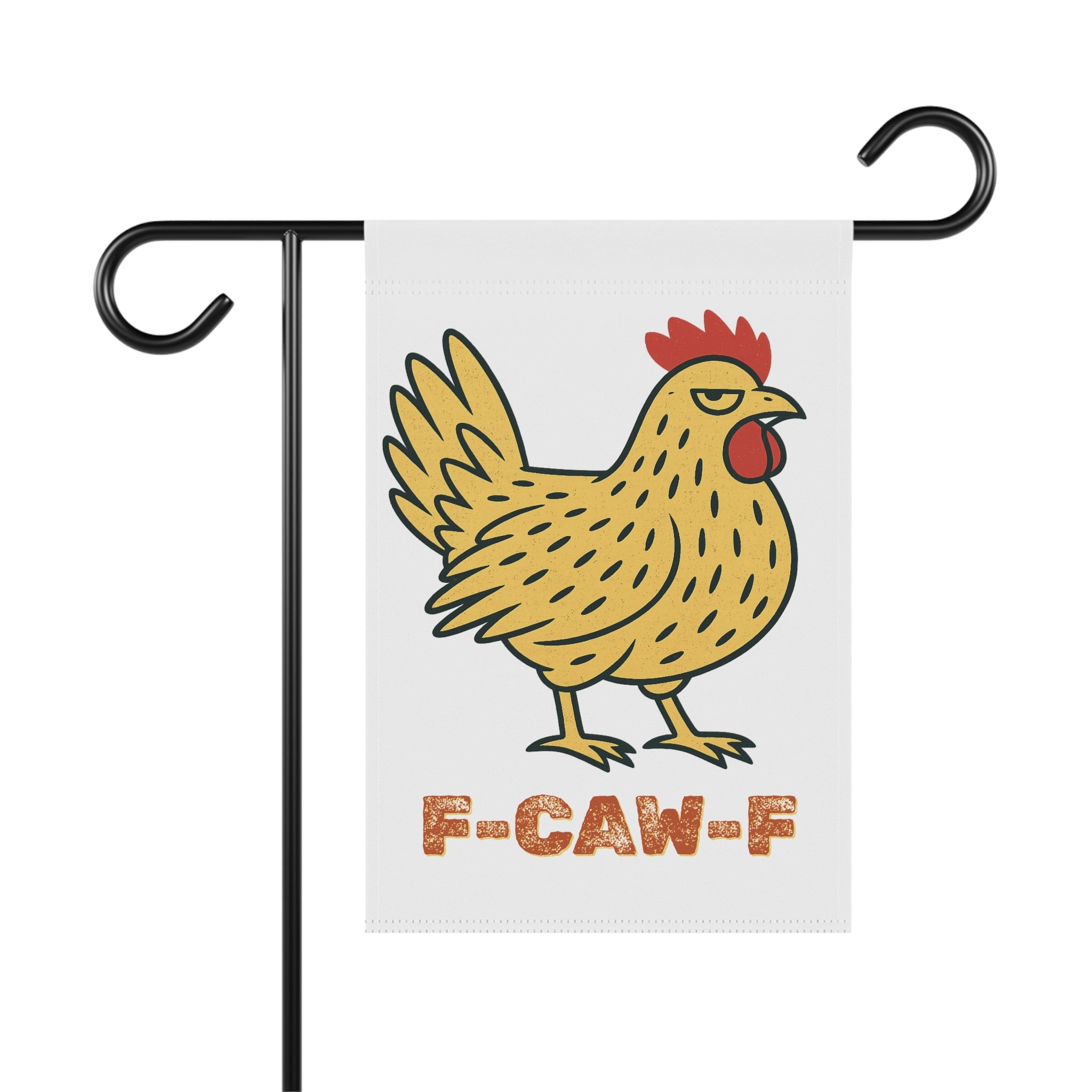 F-CAW-F Yard Chicken Garden Banner