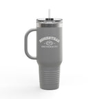 Homestead University 40oz Insulated Travel Mug – Large Stainless Tumbler with Straw
