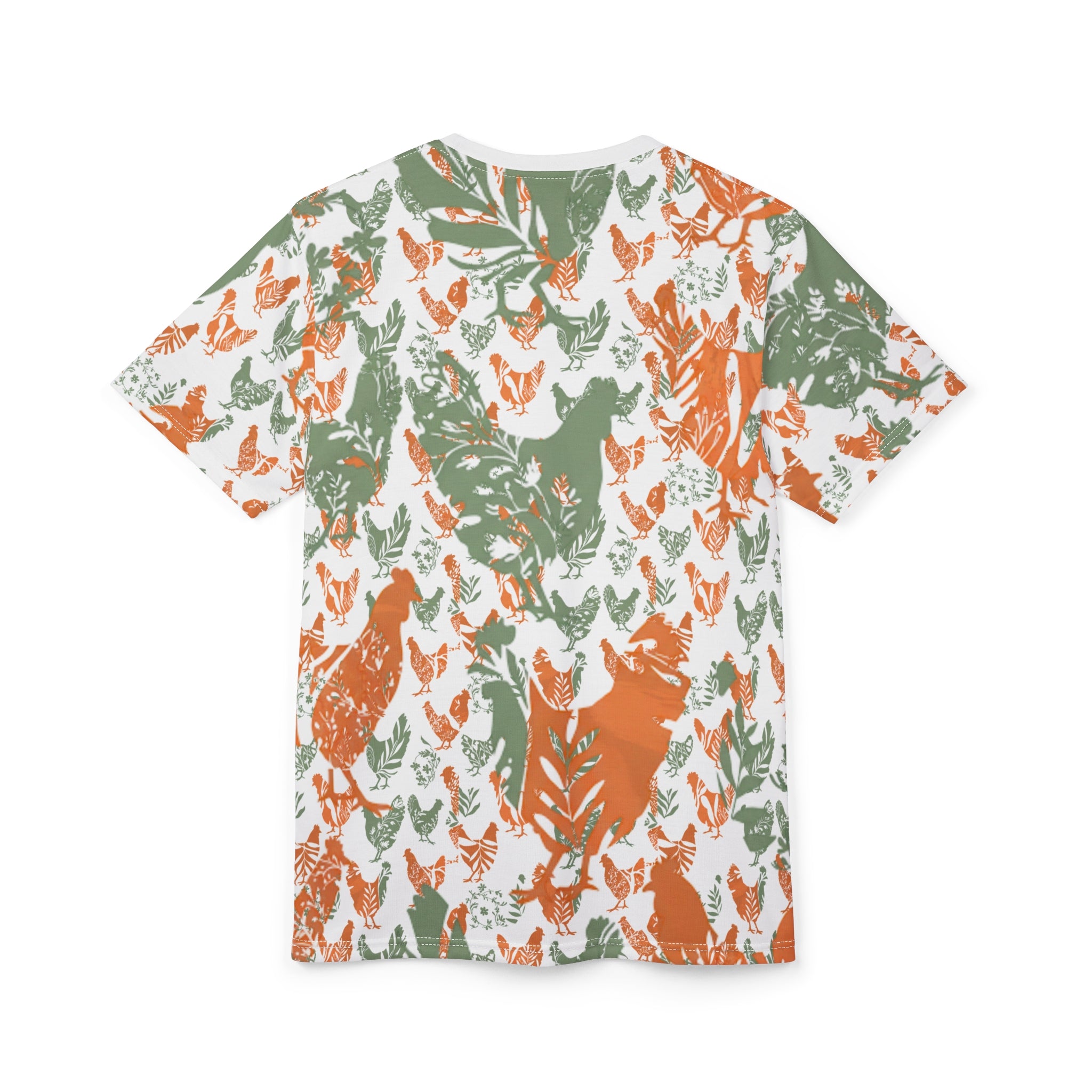 Feathered Flora – Chic Chickens, Botanical Bliss Comfort Tee