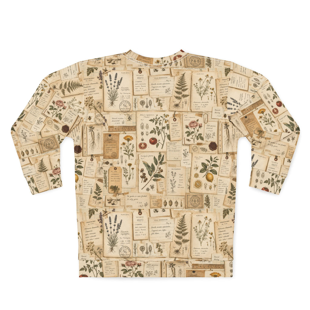 Botanical Herbarium Collage Sweatshirt