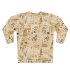Botanical Herbarium Collage Sweatshirt