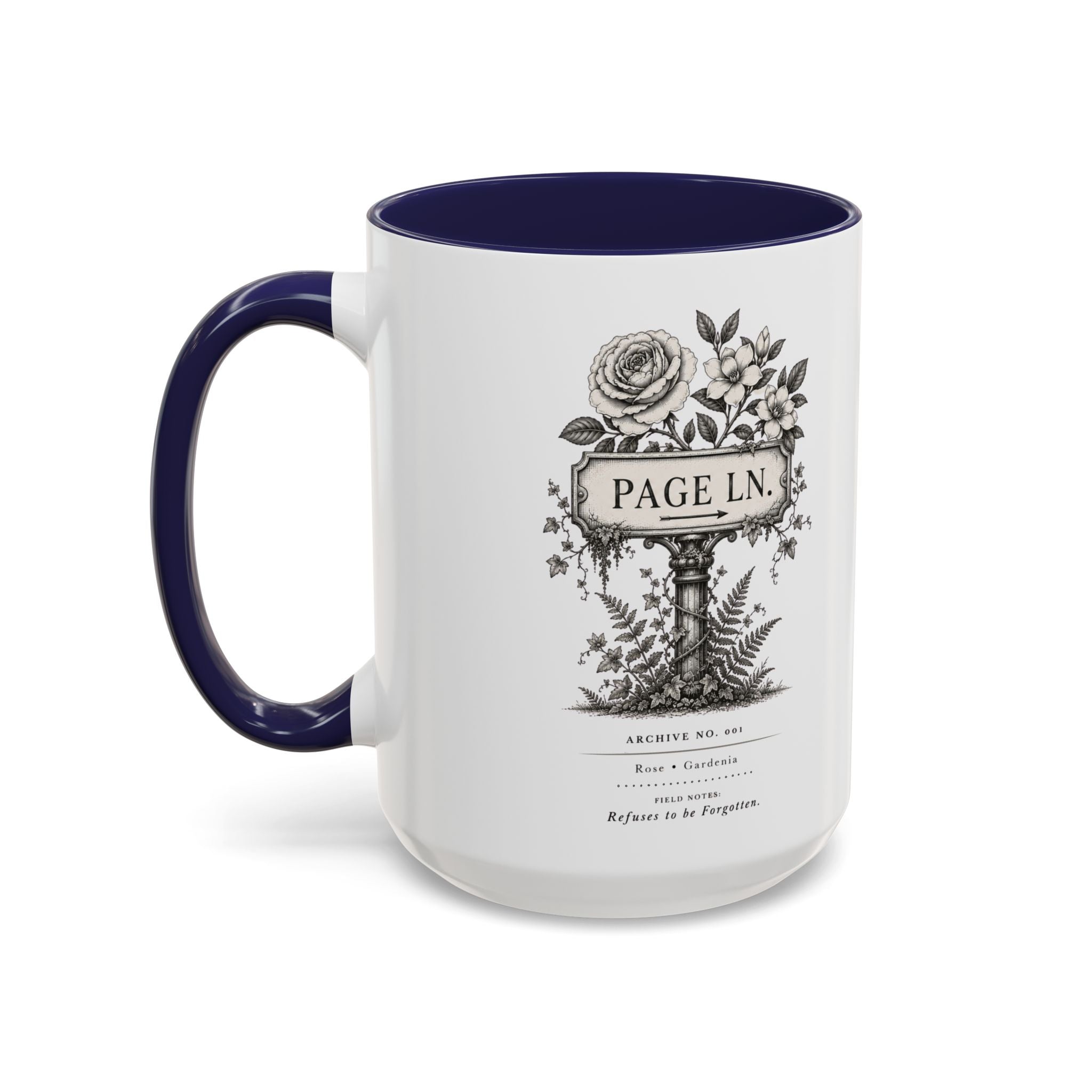 PAGE LN Vintage Floral Accent Mug