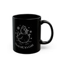 Cluck Off, It's Cold Snow Chicken Black Ceramic Mug