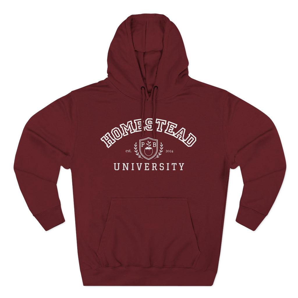 Homestead University Hoodie — Cozy Collegiate Fleece Pullover
