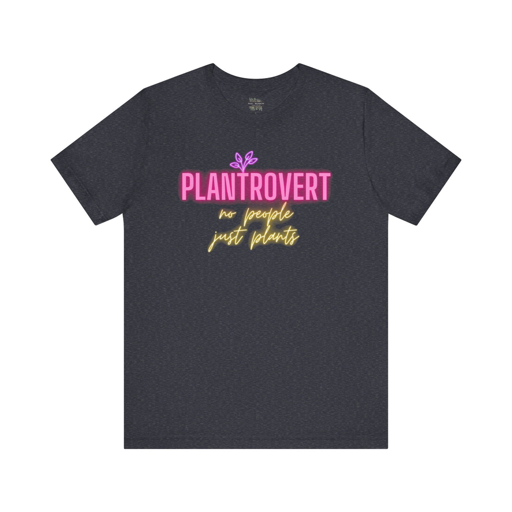 Plantrovert No People Just Plants Neon Tee