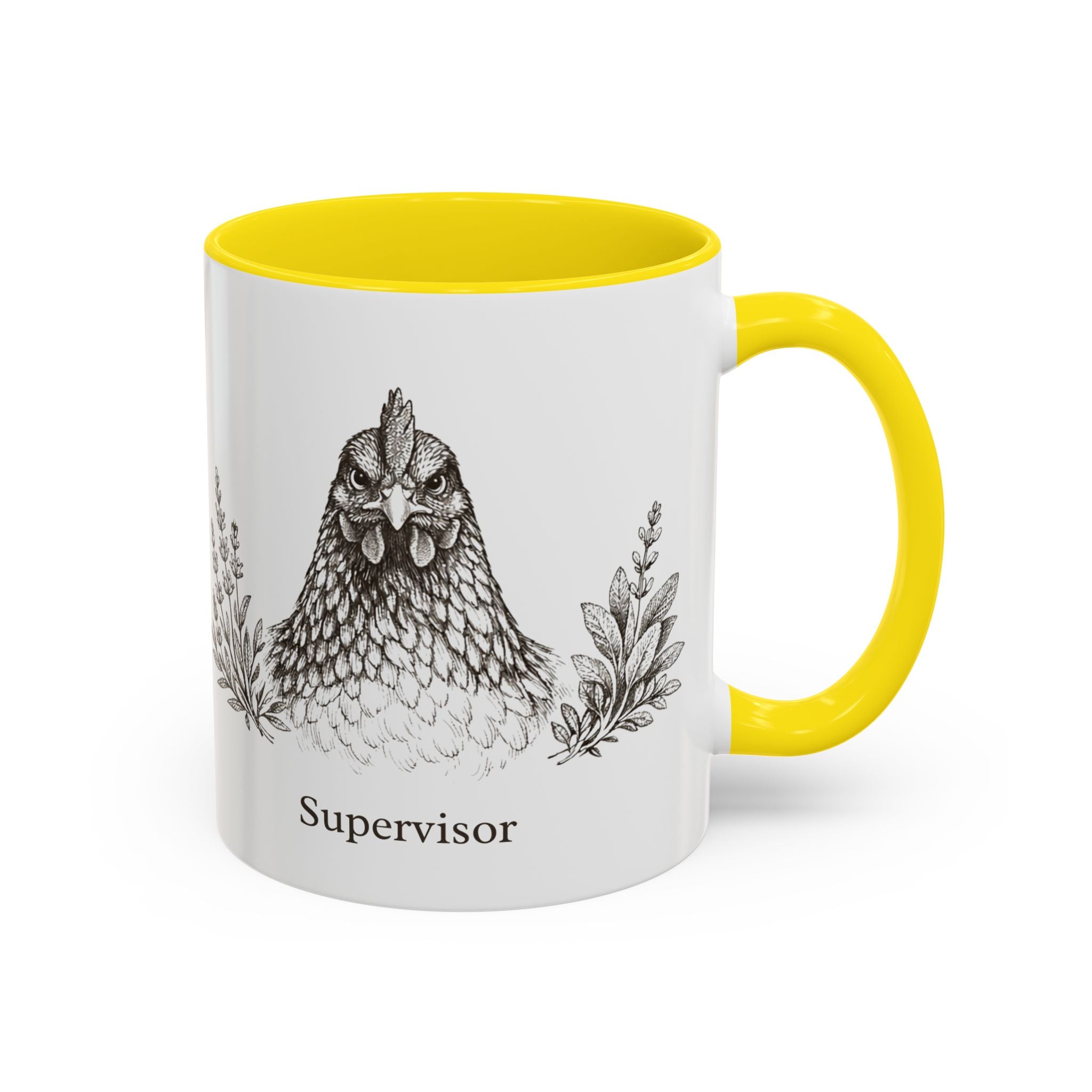 Chicken and Herb Supervisor Accent Coffee Mug