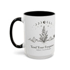Tend Your Frequency: Adjust Accordingly Ceramic Accent Mug