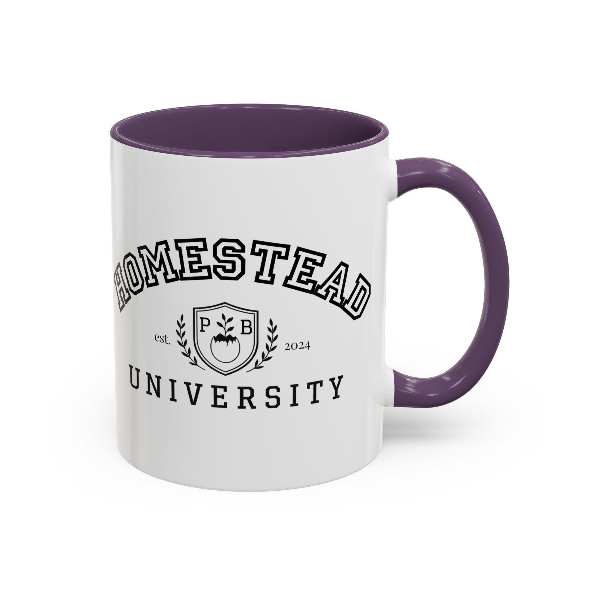 Homestead University Crest Accent Mug