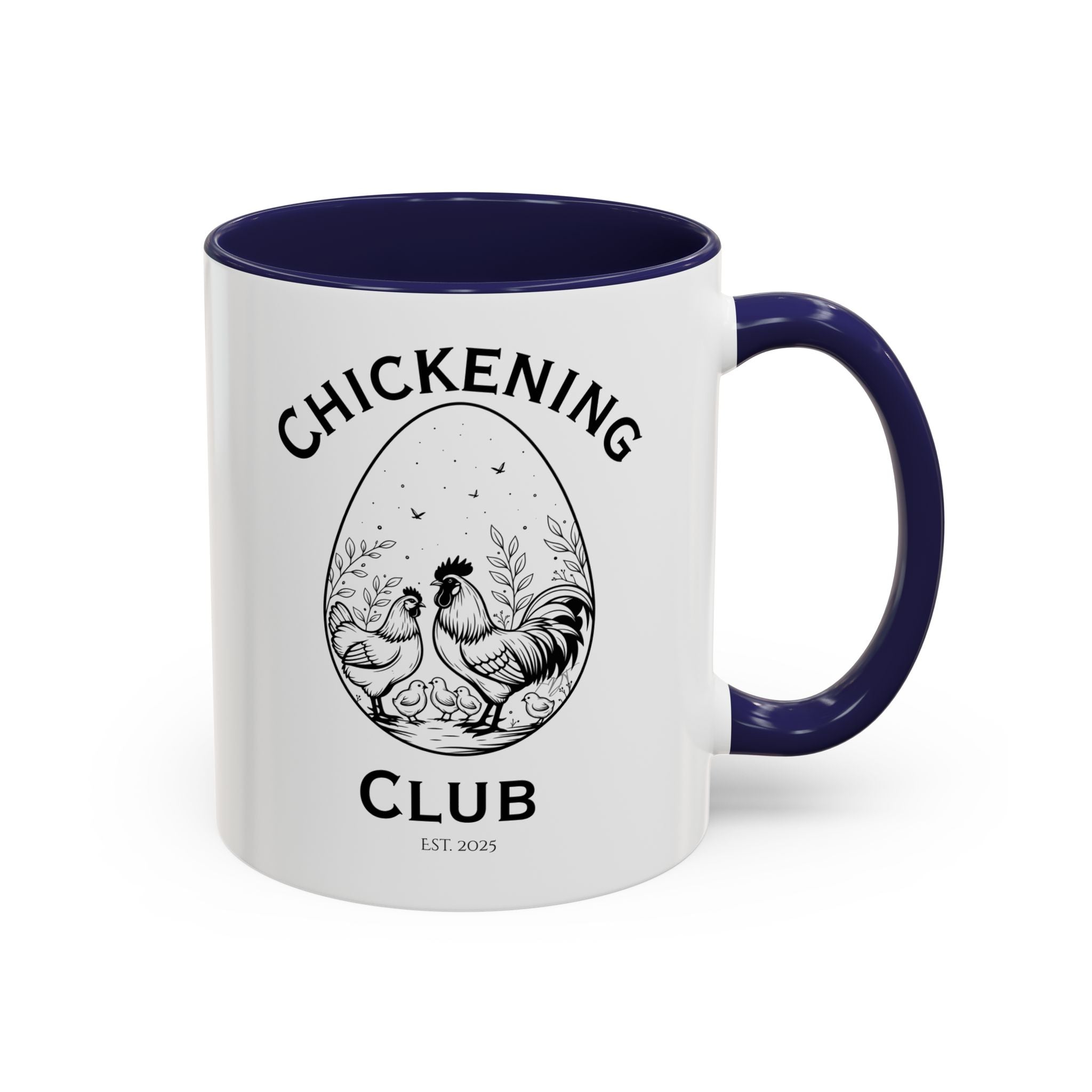 Chickening Club Ceramic Accent Mug: Your Morning Ritual, Elevated