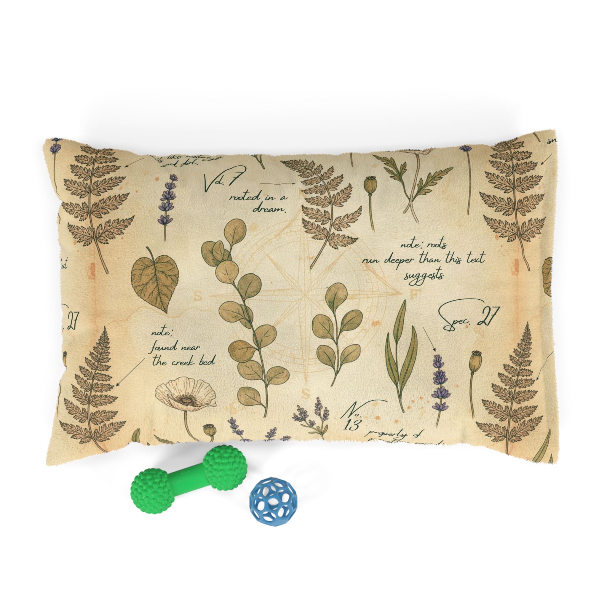 Field Guide Vintage Botanical Pet Bed Lounger