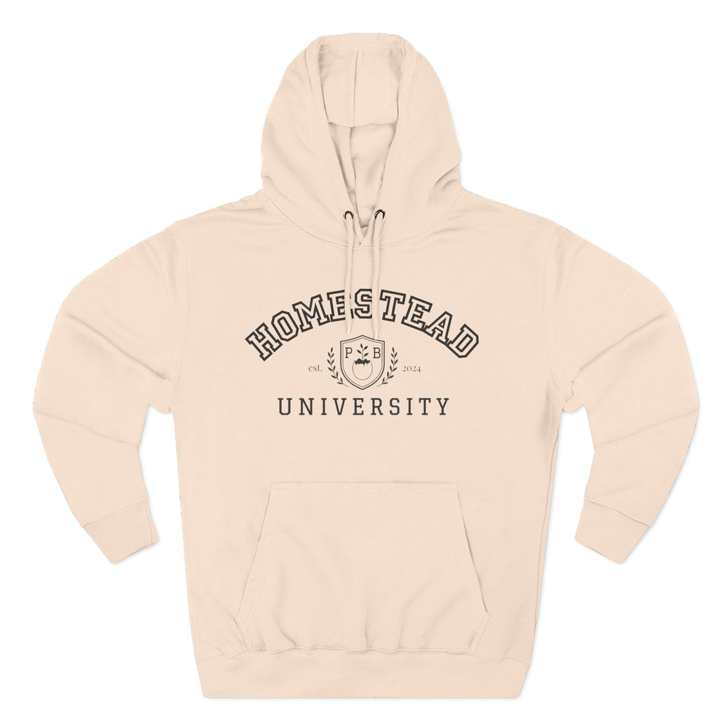 Homestead University Hoodie — Cozy Collegiate Fleece Pullover