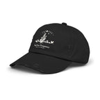 Tend Your Frequency: Adjust Accordingly Botanical Moon Phase Distressed Cap