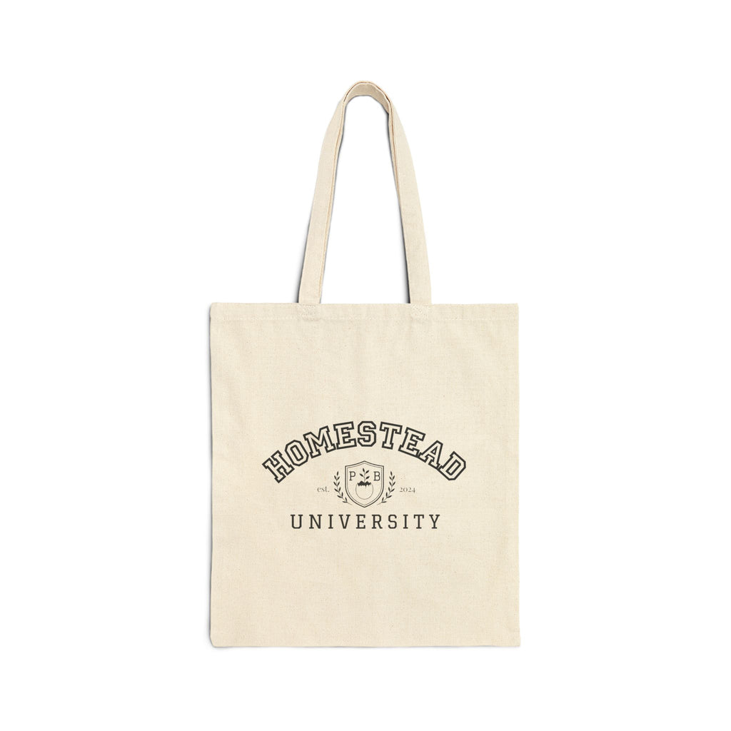 Homestead University  Campus Canvas Tote Bag