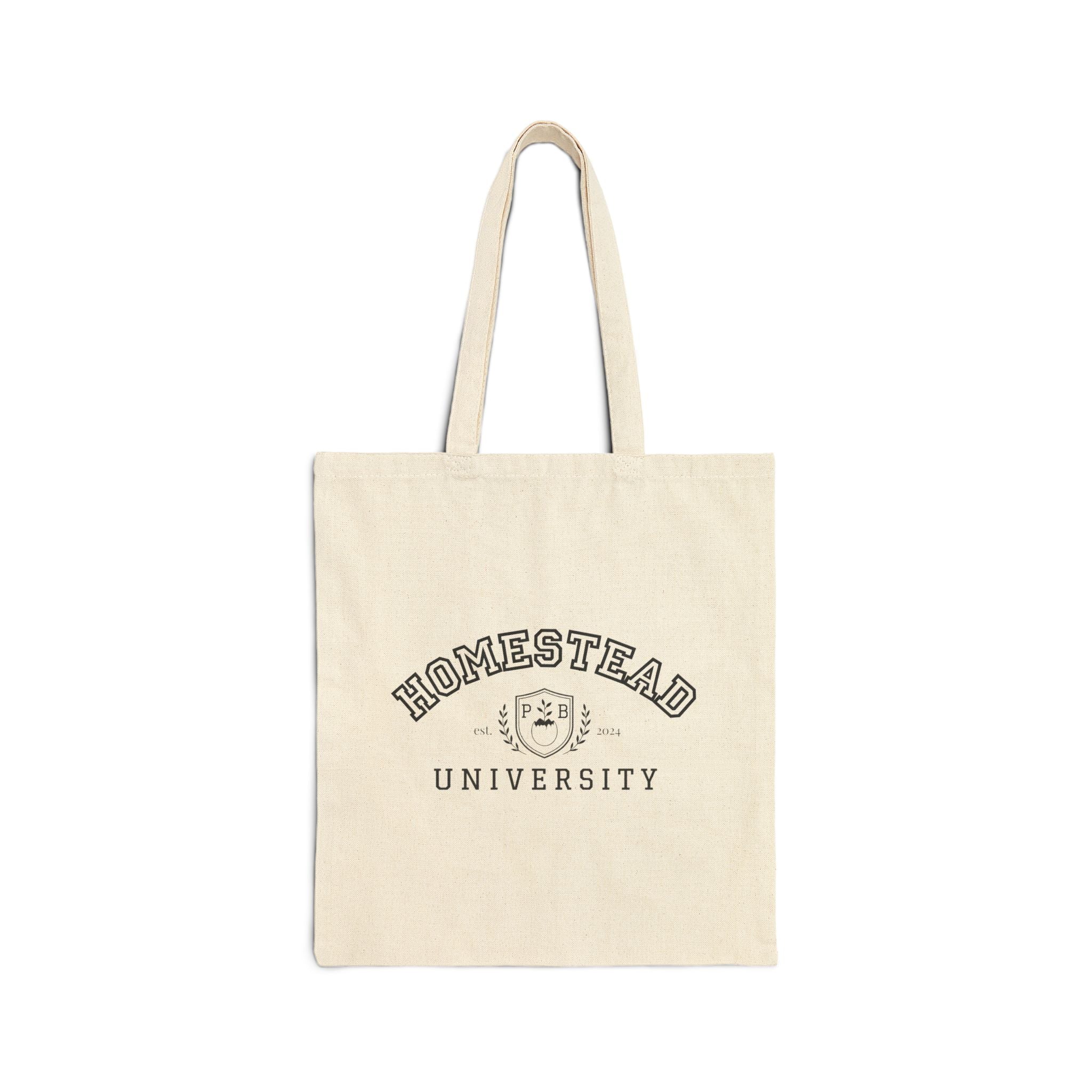 Homestead University  Campus Canvas Tote Bag