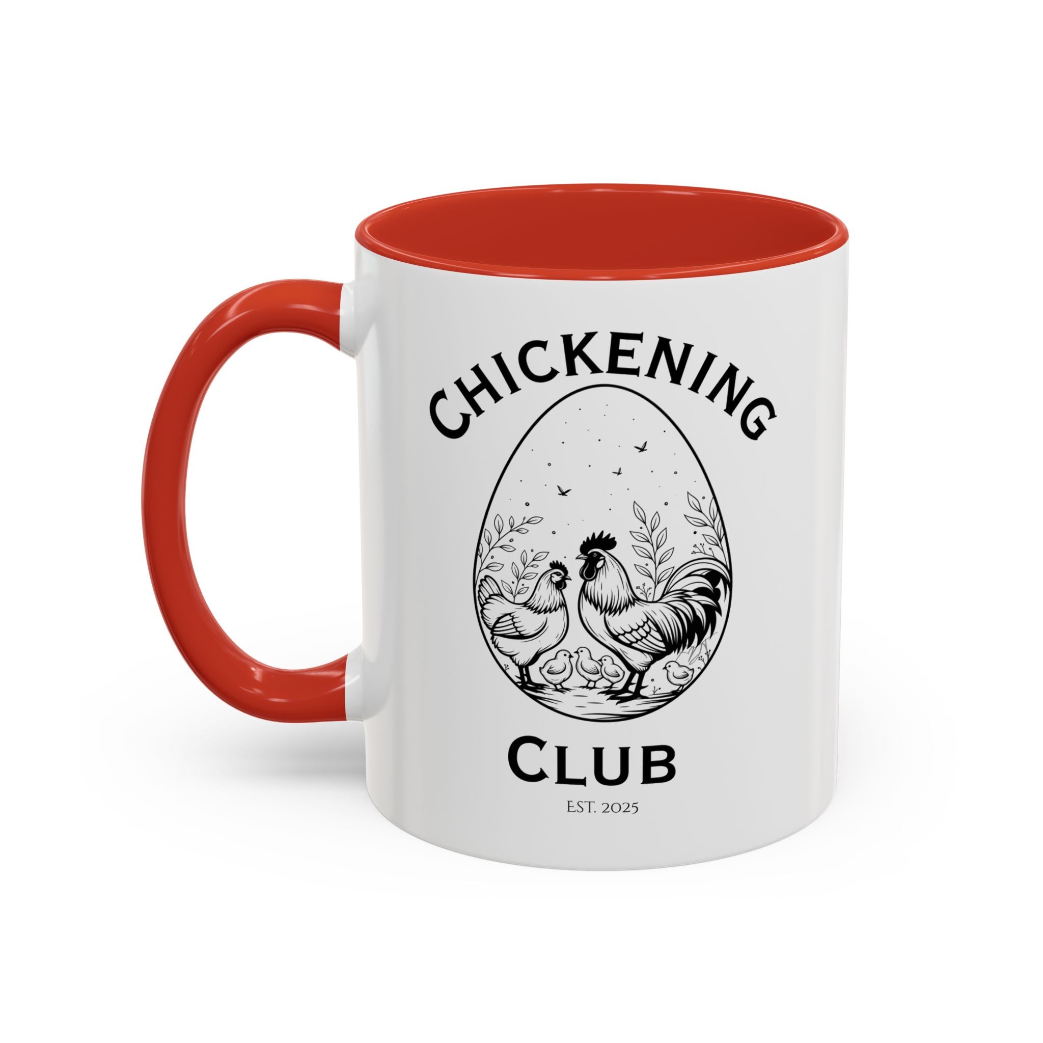 Chickening Club Ceramic Accent Mug: Your Morning Ritual, Elevated