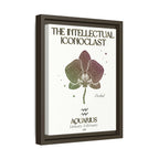 Aquarius The Intellectual Iconoclast Orchid Framed Matte Canvas
