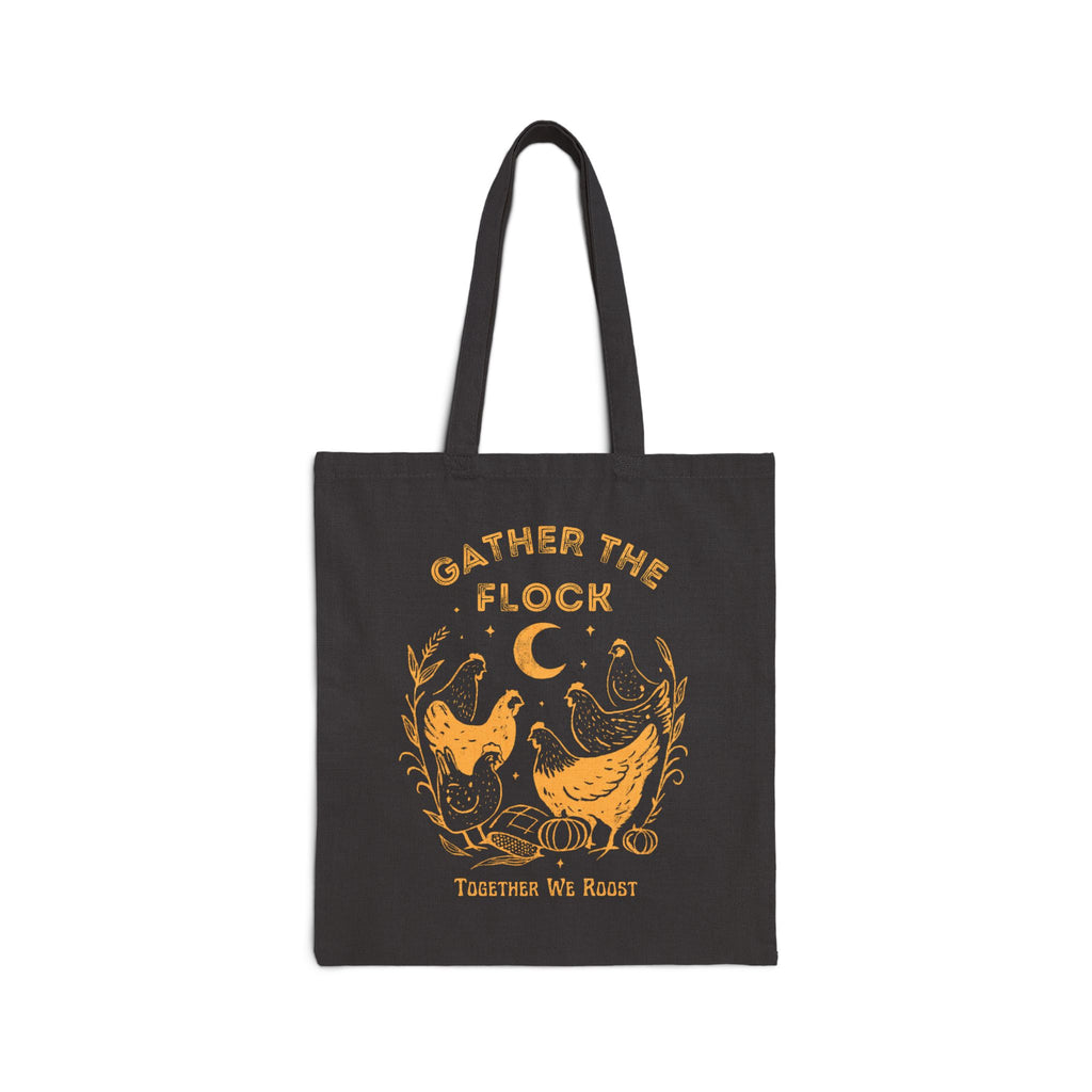 Gather the Flock Cotton Canvas Tote Bag