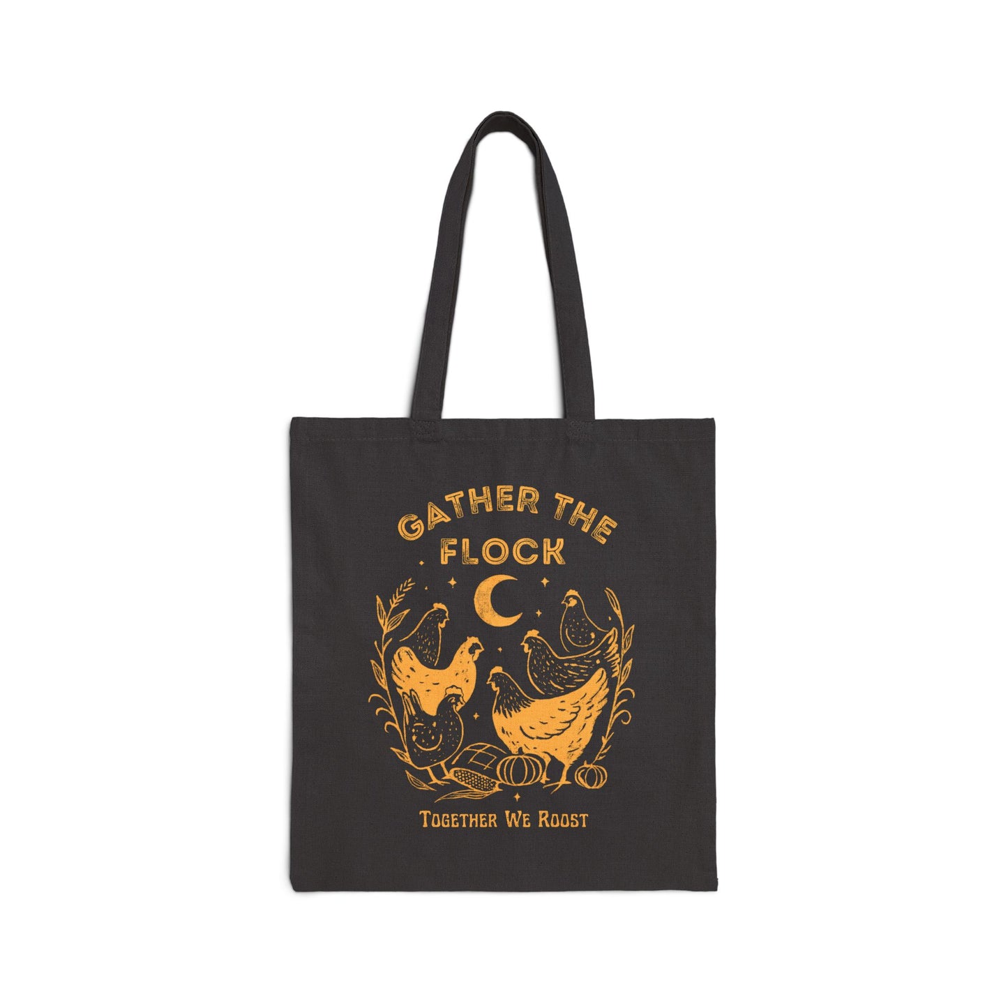 Gather the Flock Cotton Canvas Tote Bag