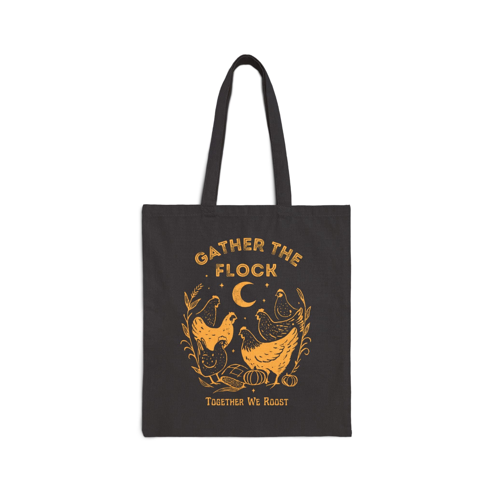Gather the Flock Cotton Canvas Tote Bag