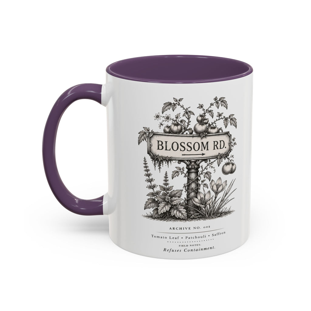 BLOSSOM RD Vintage Botanical Ceramic Accent Mug