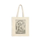 Zodiac Chicken Coloring Canvas Tote Bag