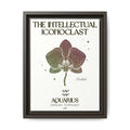 Aquarius The Intellectual Iconoclast Orchid Framed Matte Canvas