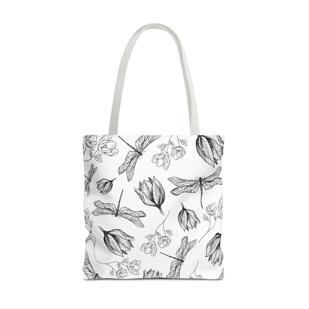 Dragonfly Floral Tote Bag