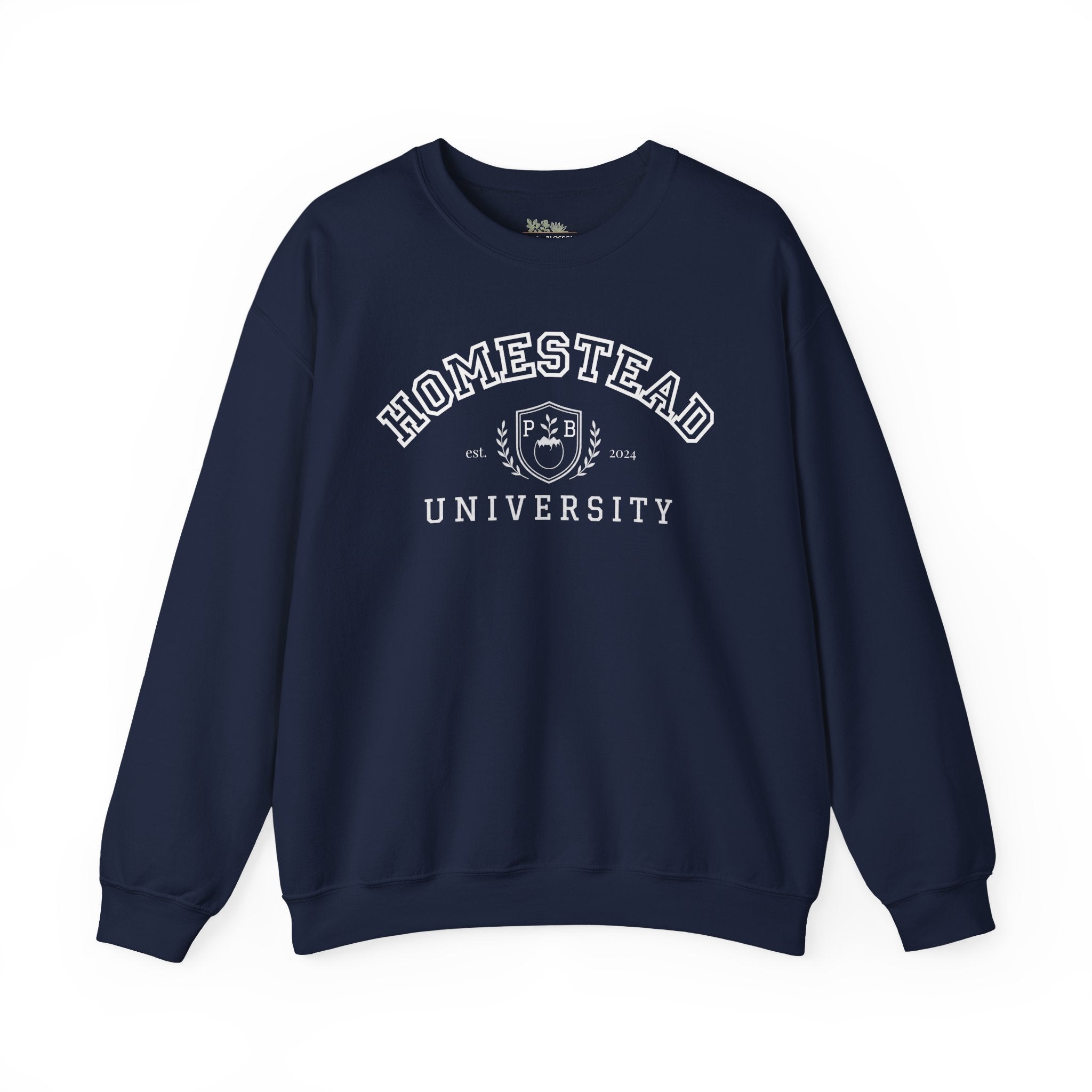 Homestead University Vintage Collegiate Campus Crewneck Sweatshirt